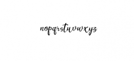 Muttung Script Font LOWERCASE