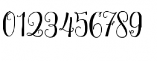 Mulberry Script Bold Font OTHER CHARS