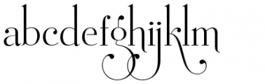 Mussica Swash Font LOWERCASE