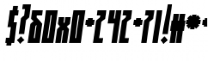 Muzarela Condensed Black Italic Font OTHER CHARS