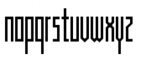 Muzarela Condensed Regular Font LOWERCASE