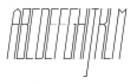 Muzarela Condensed Thin Italic Font UPPERCASE