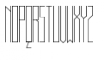 Muzarela Condensed Thin Font UPPERCASE