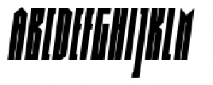 Muzarela Extracondensed Black Italic Font UPPERCASE