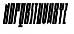 Muzarela Extracondensed Bold Italic Font UPPERCASE