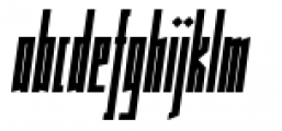 Muzarela Extracondensed Bold Italic Font LOWERCASE