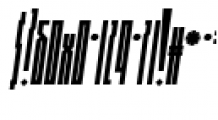 Muzarela Extracondensed Italic Font OTHER CHARS