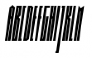 Muzarela Extracondensed Italic Font UPPERCASE