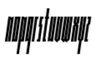Muzarela Extracondensed Italic Font LOWERCASE