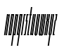 Muzarela Extracondensed Light Italic Font LOWERCASE