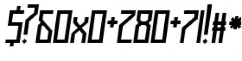 Muzarela Italic Font OTHER CHARS