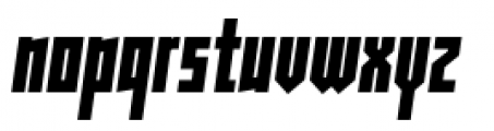 Muzarela Semicondensed Black Italic Font LOWERCASE