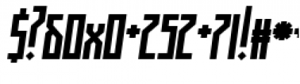 Muzarela Semicondensed Bold Italic Font OTHER CHARS