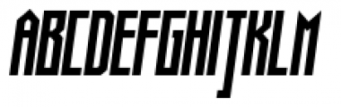 Muzarela Semicondensed Bold Italic Font UPPERCASE
