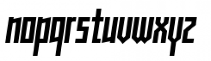 Muzarela Semicondensed Bold Italic Font LOWERCASE