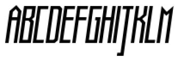 Muzarela Semicondensed Italic Font UPPERCASE