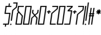 Muzarela Semicondensed Light Italic Font OTHER CHARS