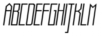 Muzarela Semicondensed Light Italic Font UPPERCASE