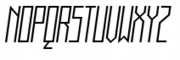Muzarela Semicondensed Light Italic Font UPPERCASE