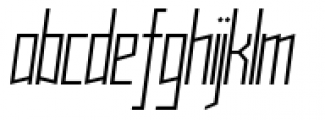 Muzarela Semicondensed Light Italic Font LOWERCASE