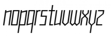 Muzarela Semicondensed Light Italic Font LOWERCASE