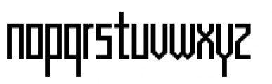 Muzarela Semicondensed Regular Font LOWERCASE