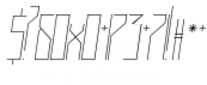 Muzarela Semicondensed Thin italic Font OTHER CHARS