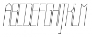 Muzarela Semicondensed Thin italic Font UPPERCASE