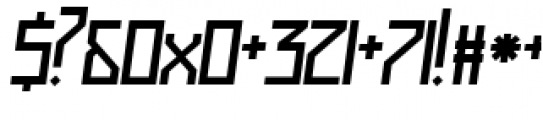 Muzarela Semiexpanded Italic Font OTHER CHARS