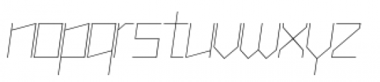 Muzarela Semiexpanded Thin Italic Font LOWERCASE