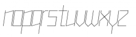 Muzarela Thin Italic Font LOWERCASE