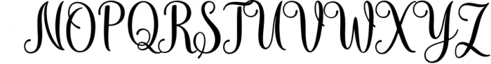 Mudhisa Script Font Trio 1 Font UPPERCASE