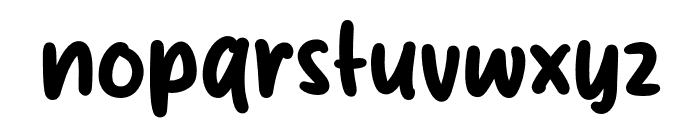 Mujista Script Font LOWERCASE