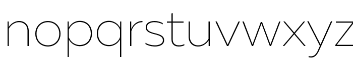 Muller Thin DEMO Font LOWERCASE