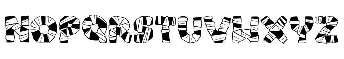 Mummy Halloween Bold Italic Font LOWERCASE