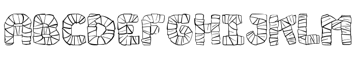 Mummy Halloween Font LOWERCASE