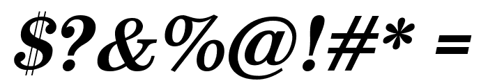 Munson Bold Italic Font OTHER CHARS