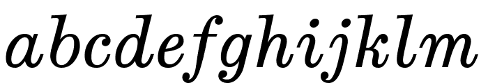 Munson Italic Font LOWERCASE