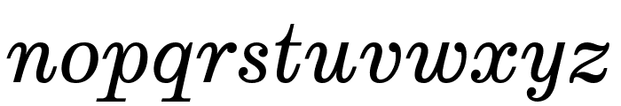 Munson Italic Font LOWERCASE