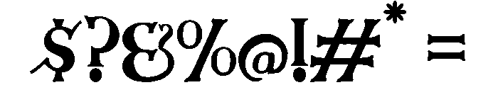 Muppet Font Font OTHER CHARS