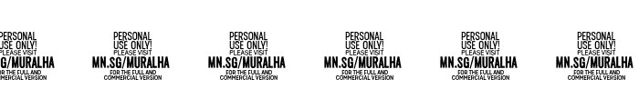 Muralha PERSONAL USE Regular Font OTHER CHARS