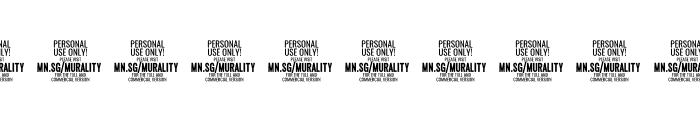 Murality PERSONAL USE ONLY Outline Font OTHER CHARS