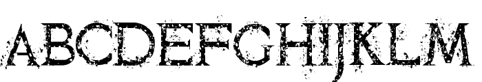 Murderess Grunge Font UPPERCASE