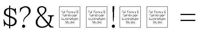 Murnion Demo Thin Font OTHER CHARS