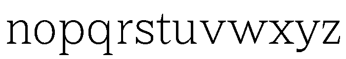 Murnion Demo Thin Font LOWERCASE