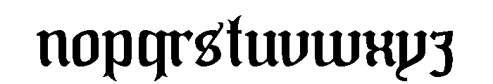 Murphy's Folly Font LOWERCASE