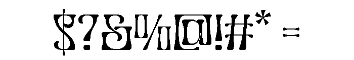 Musaic Font OTHER CHARS