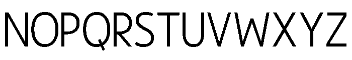 Museful Thin Font LOWERCASE