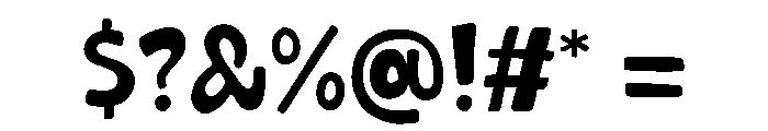 Mushbie Trial Font OTHER CHARS