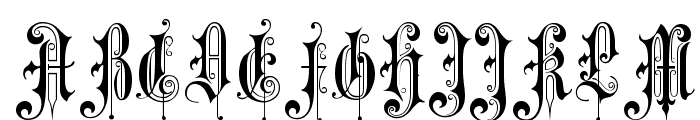 Music Hall Font UPPERCASE
